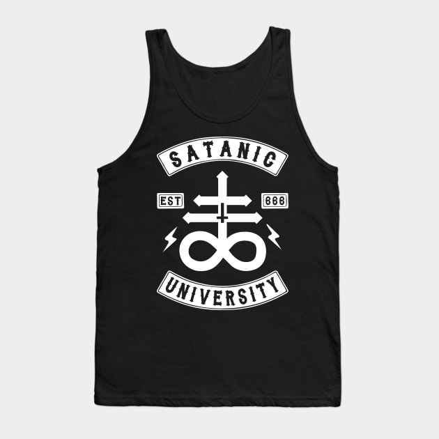 SATANIC UNIVERSITY - LEVIATHAN CROSS - OCCULT Tank Top by Tshirt Samurai